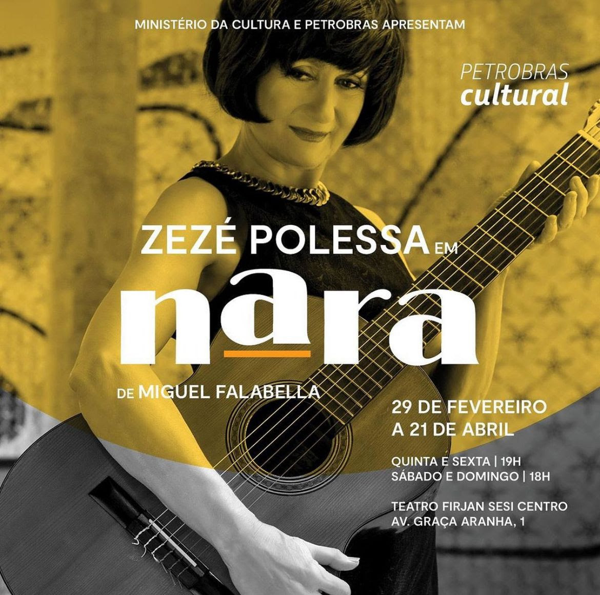 Zezé Polessa em ‘NARA’, solo inédito com texto e direção de Miguel Falabella