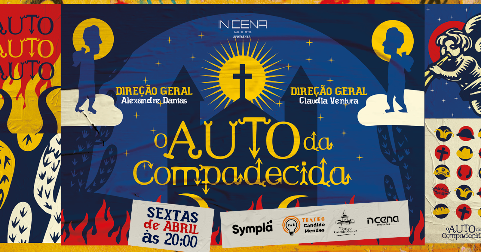 Sucesso da In Cena Casa de Artes, o espetáculo “O Auto da Compadecida”  volta ao cartaz, dia 5 de abril, no Teatro Candido Mendes, em Ipanema –  Dica de Teatro